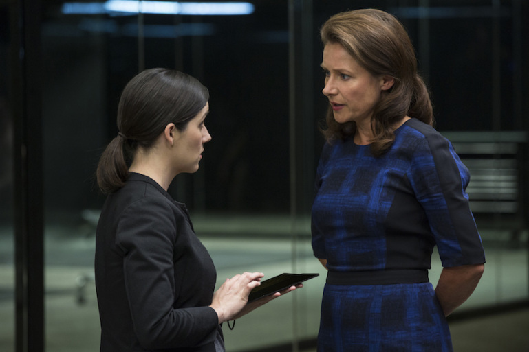 Shannon Woodward and Sidse Babett-Knudson in "Westworld" SOURCE: HBO