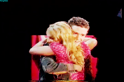 britney spears and justin timberlake gif
