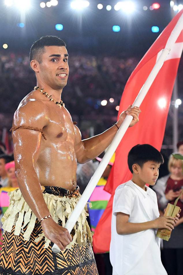 Pita Nikolas Aufatofua, Tonga, Rio 2016 Olympics, opening ceremony