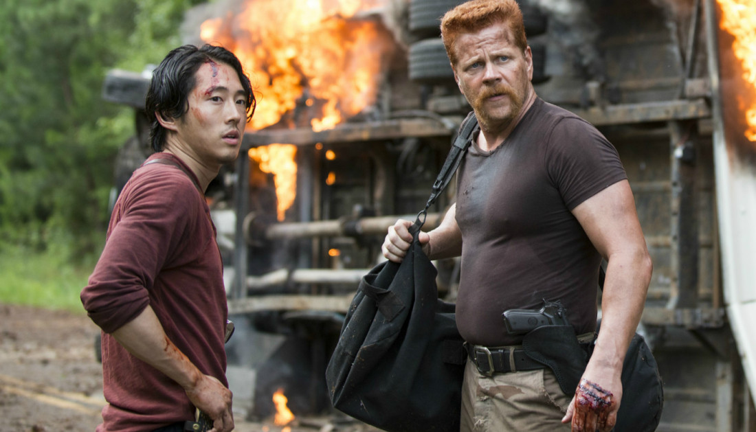 the walking dead season 5 abraham glenn The Walking Dead doubles down with brutal Negan reveal