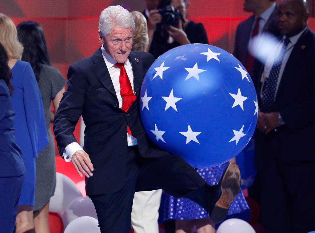 Bill Clinton, DNC, Balloons