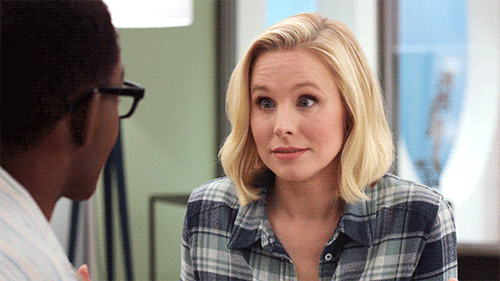 kristin bell gif The Good Place: William Jackson Harpers guide to working with Kristin Bell