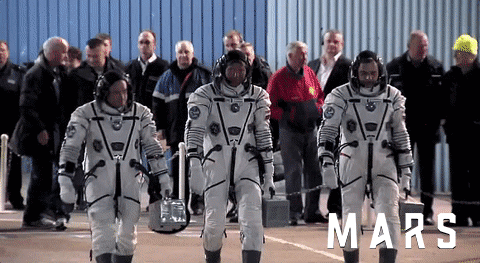 astronauts gif Emotionally inspiring Mars finale is exactly what the world needs right now