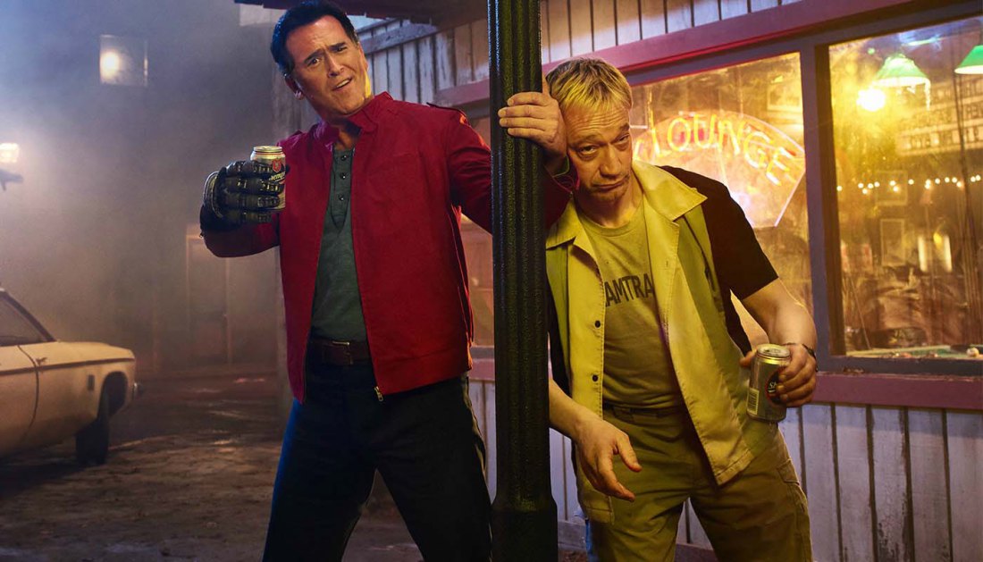 ash vs evil dead bruce campbell ted raimi Ted Raimi talks Ash vs. Evil Dead & Season 2s insanely bloody finale