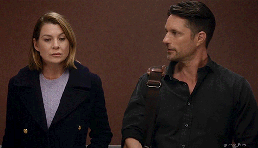 meredith and riggs gif1 Greys Anatomy winter premiere: Everything you need to know before the series returns
