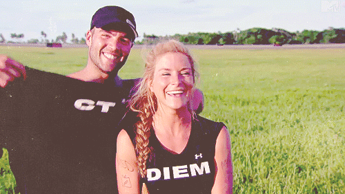 ct and diem gif CT returns to compete on The Challenge for the first time since Diem died