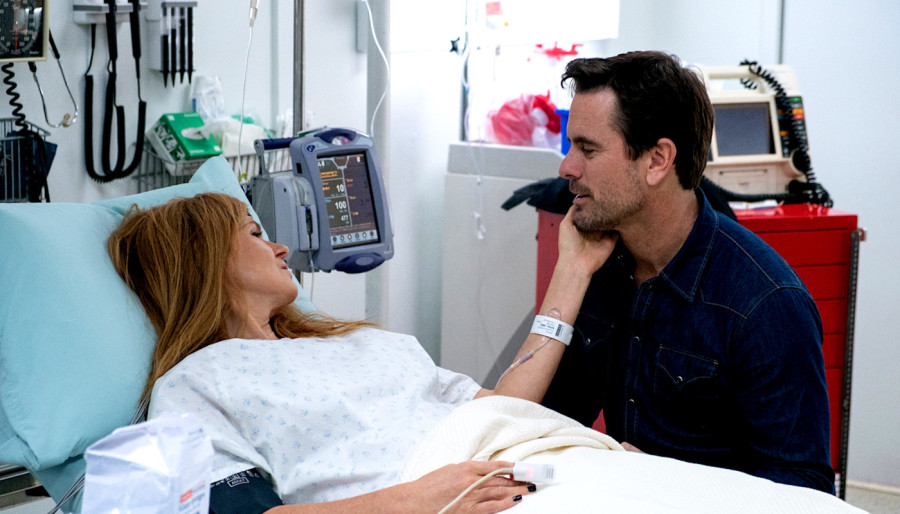 connie britton charles esten rayna james deacon hospital nashville That game changing shocker on CMTs first Nashville season is not the end, we hope