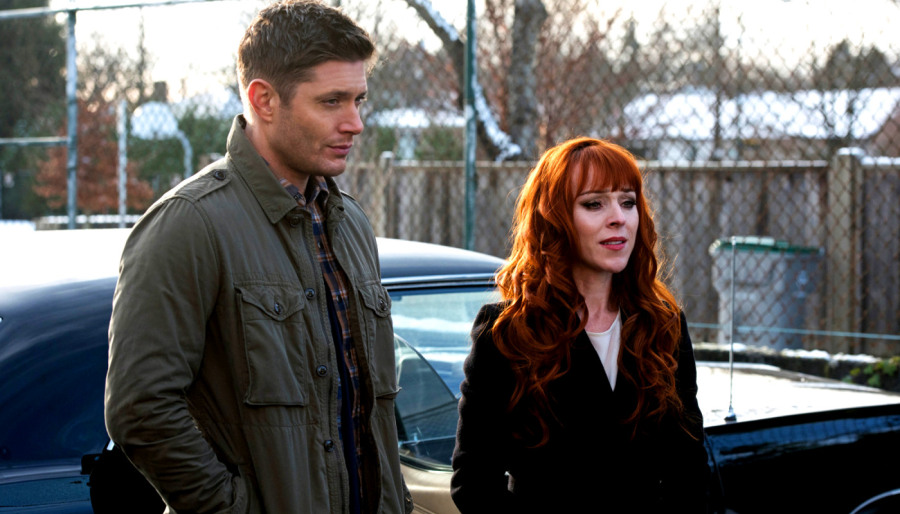 jared padalecki ruth connell dean winchester rowena supernatural hero2 Parenting is hell    literally    on Supernatural
