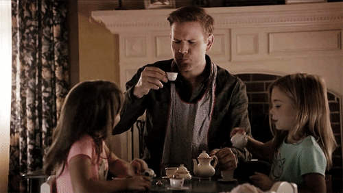 alaric and the twins gif This Vampire Diaries wedding is going to have the perfect maid of honor    from hell
