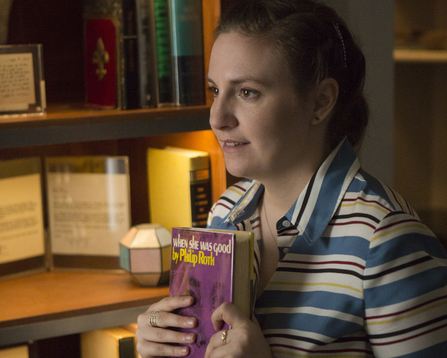 lena dunham hannah horvath philip roth hbo girls1 Hannah vs. Chuck is a groundbreaking Girls milestone, even this late in the game
