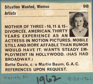 bette davis variety ad Feud: Bette and Joan find that with great success, comes... absolutely nothing