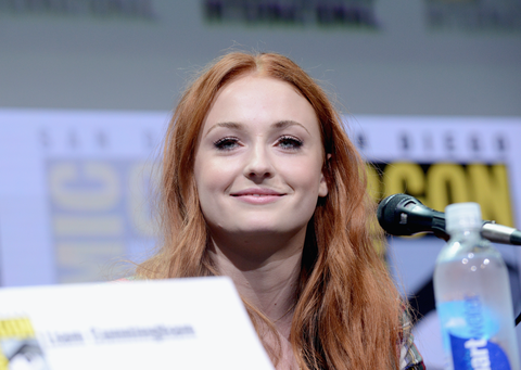 Sophie Turner speaks onstage at Comic-Con International 2017 'Game Of Thrones' panel And Q+A Session at San Diego Convention Cente
