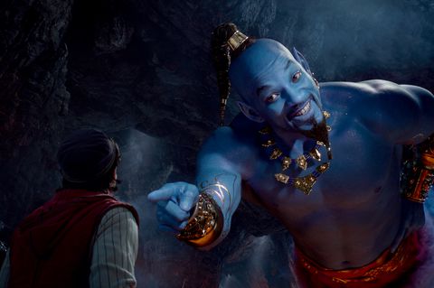 Aladdin (2019), Will Smith as Genie, Mena Massoud as Aladdin