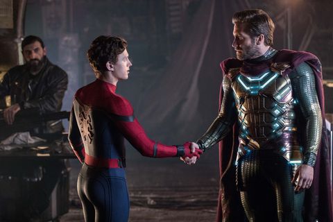 Jake Gyllenhaal & Tom Holland in Spider-Man: Far From Home