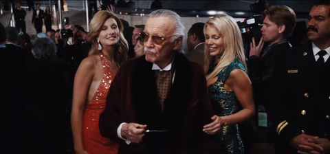 Stan Lee - Hugh Hefner in Iron Man