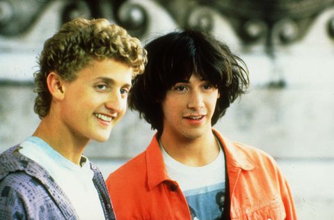 Alex Winter, Keanu Reeves, Bill and Ted's Excellent Adventure, 1989