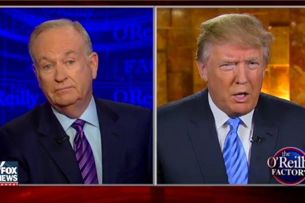 bill o'reilly fox news criticizes trump