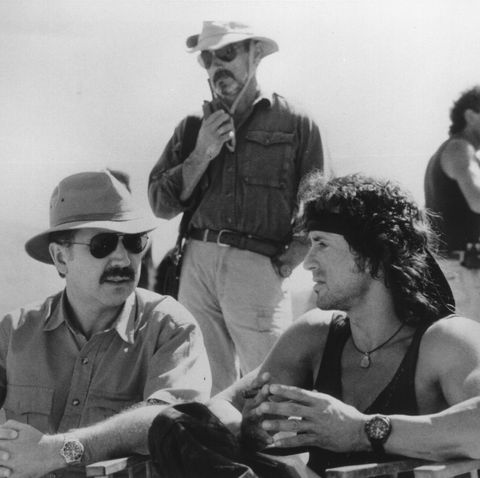 Rambo author David Morrell and Sylvester Stallone