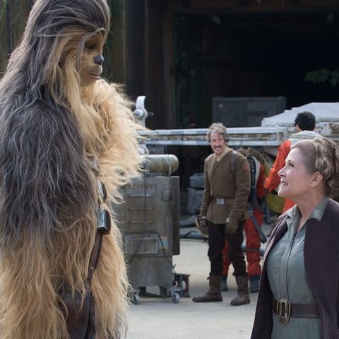 Leia and Chewbacca Star Wars: The Force Awakens