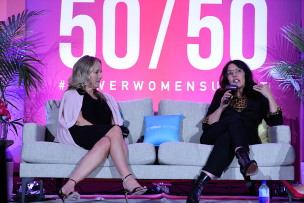 Jennifer Salke and Sarah Barnett at the power women summit 2019