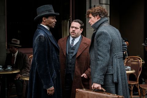 Eddie Redmayne, Dan Fogler, William Nadylam, Yusuf Kama, Jacob Kowalski, Newt Scamander, Fantastic Beasts: The Crimes of Grindelwald