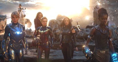 Pepper Potts, Scarlett Witch, Captain Marvel, Shuri, Avengers Endgame