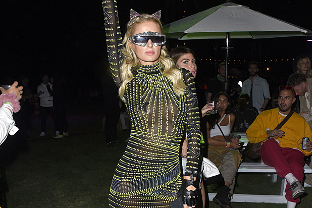 Paris Hilton Neon Carnival Coachella