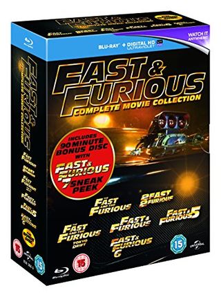 Fast & Furious 1-6 (includes sneak peek of Fast & Furious 7) [Blu-ray] [2015]