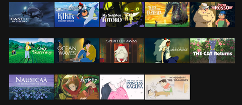 Studio Ghibli, Studio Ghibli movies on Netflix