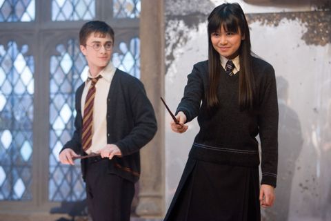 Daniel Radcliffe and Katie Leung in the Harry Potter movies