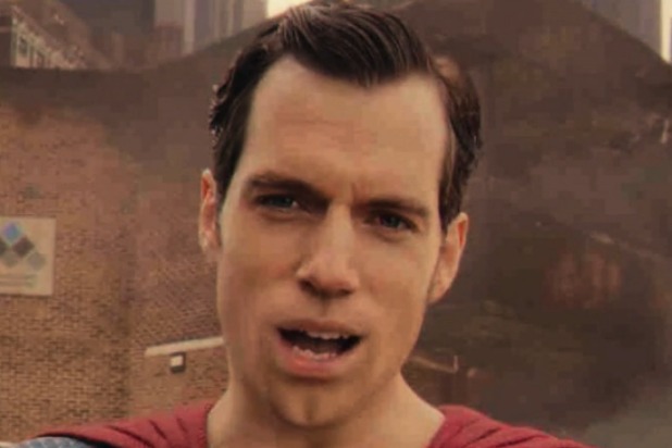 justice league henry cavill's mouth superman