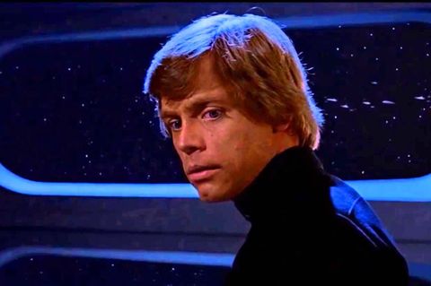 mark hamill as luke skywalker in star wars return of the jedi