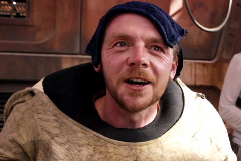 simon pegg in star wars the force awakens sizzle reel