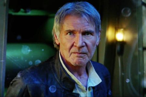 harrison ford as han solo in star wars the force awakens