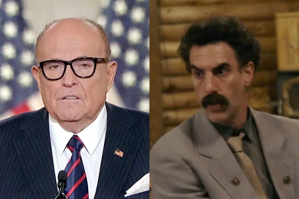 Rudy Giuliani Caught With 'Hand Down His Pants' in Borat Sequel